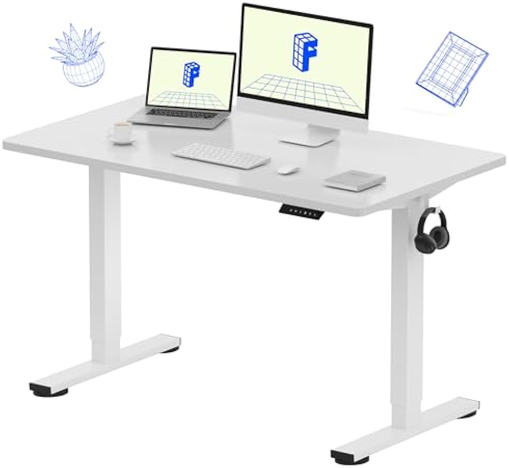 FLEXISPOT EN1 48-inch White Standing Desk
