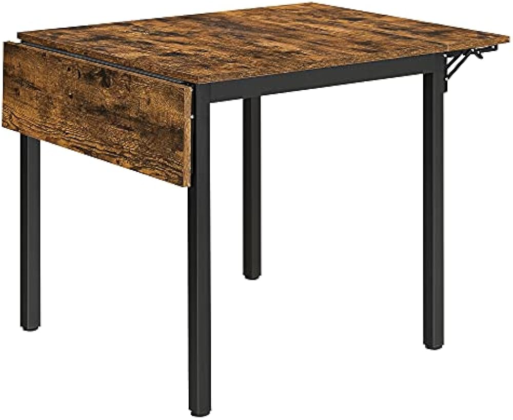 VASAGLE Folding Drop Leaf Dining Table