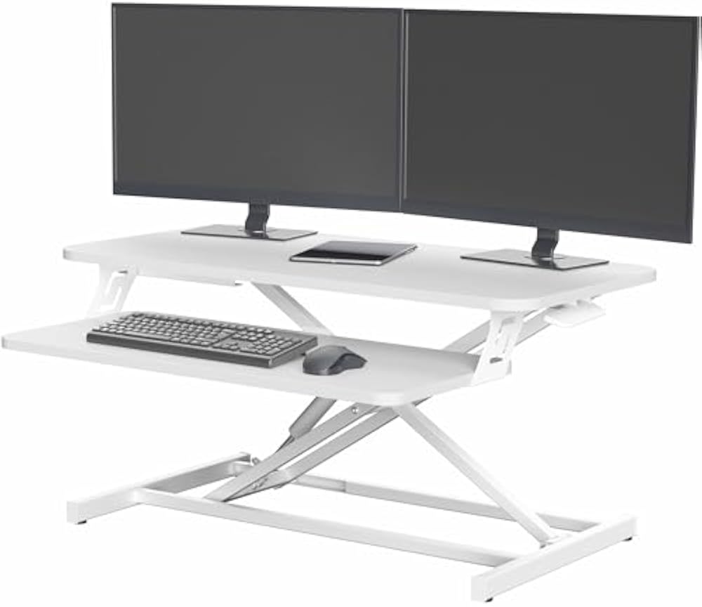 VIVO 32-inch White Desk Converter