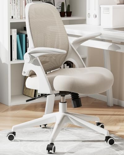 Hbada Flip-Up Arms Saddle Cushion Chair
