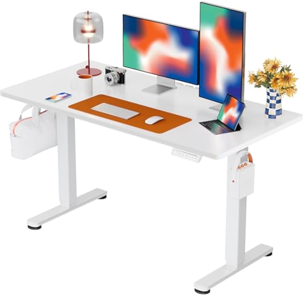 ErGear 48-inch White Electric Standing Desk