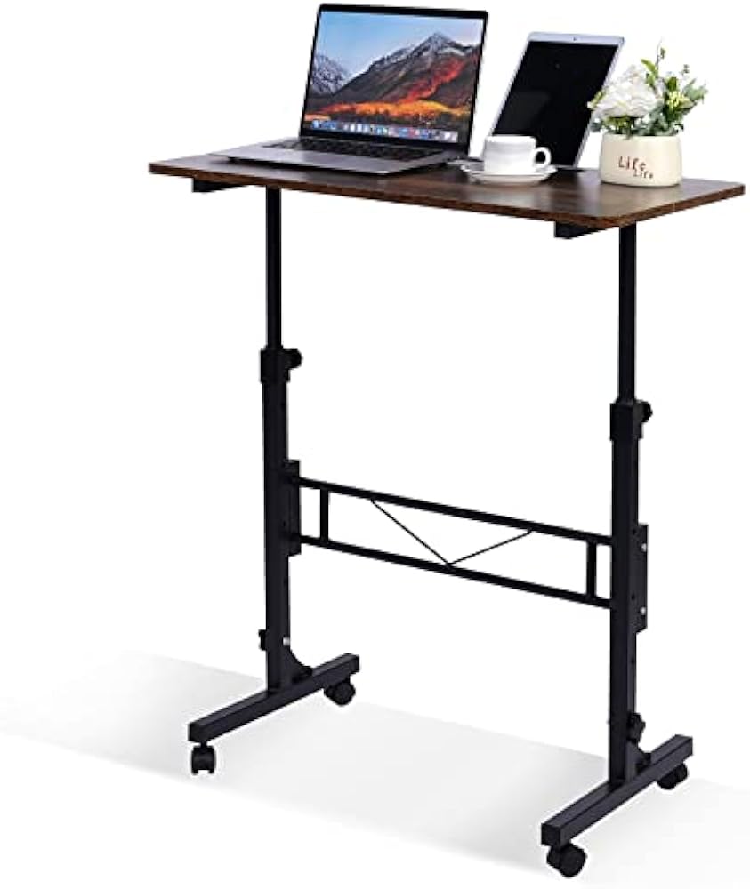 KLSMYHOKI Mobile Standing Desk with Wheels