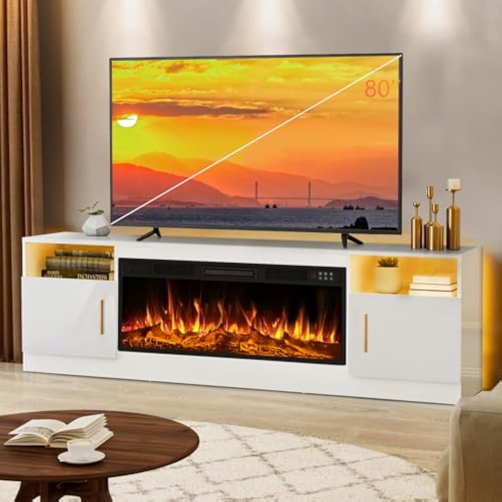LEMBERI 70" Fireplace TV Stand