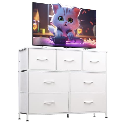 Sweetcrispy 8-Drawer White Dresser