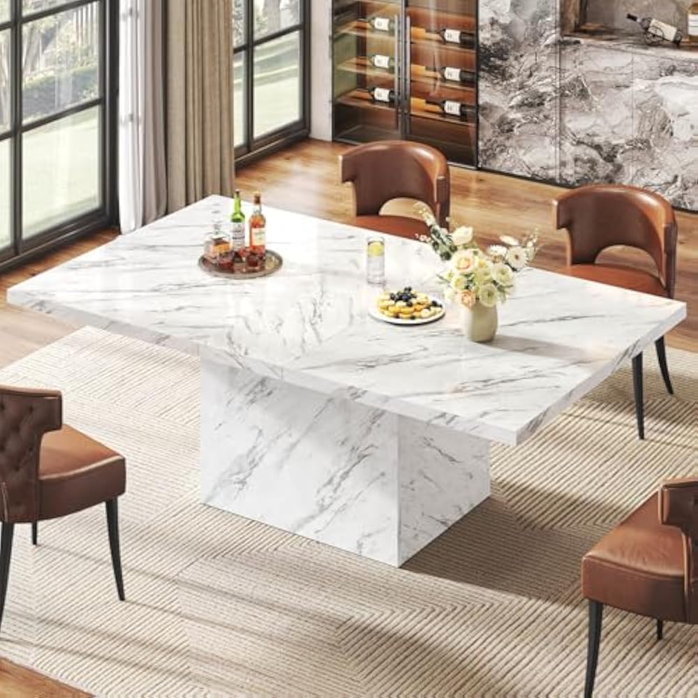 HSH 63" Rectangle Pedestal Dining Table