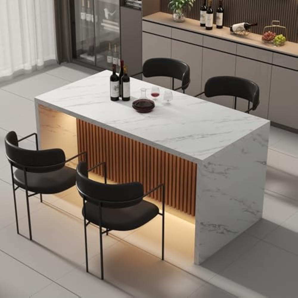Gyfimoie 63" LED Dining Table