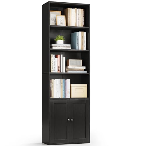Casaottima Tall Bookcase with Doors