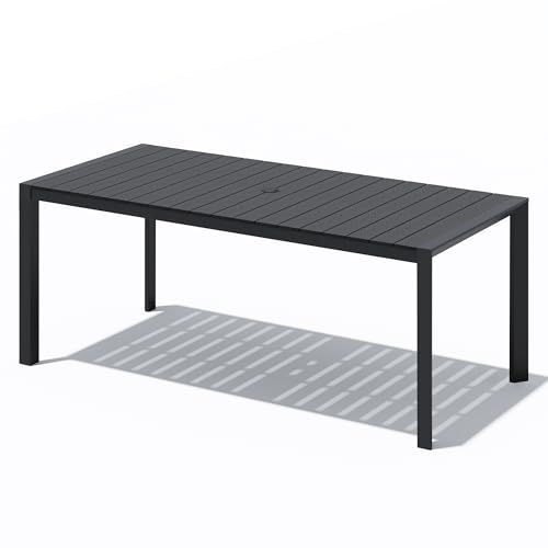 Crestlive 71-inch Cast Aluminum Outdoor Dining Table