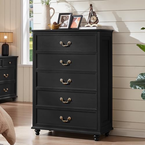 Joaxswe Farmhouse 5-Drawer Dresser