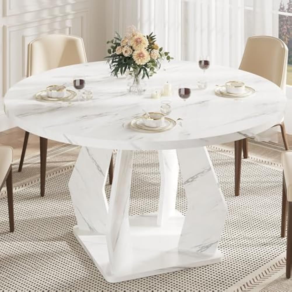 IBF 47" Round Pedestal Dining Table