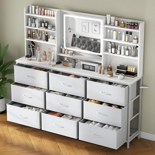 Gyfimoie Dresser with Mirror 59" W