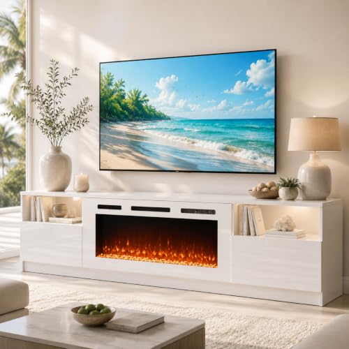 OneBlis 70" Fireplace TV Stand