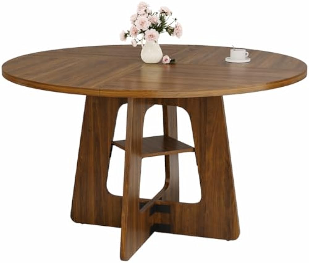 GRUSIGN 47" Farmhouse Round Table