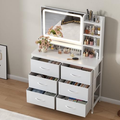 Gyfimoie 33" Compact Dresser with Mirror