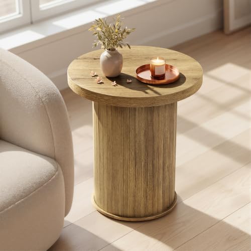 Homestyles Modern Craftsman distressed oak end table