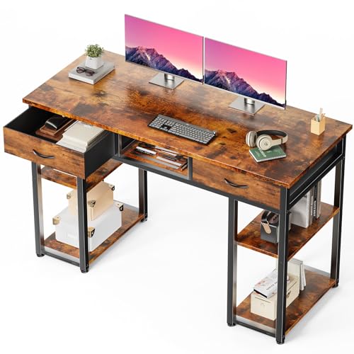 DUMOS 48-Inch Desk with Drawers
