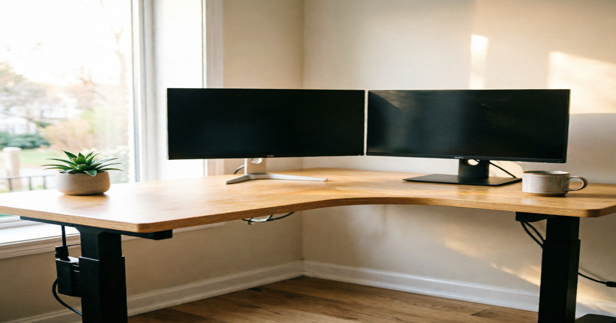 8 Best L-Shaped Standing Desks (2026): Tested Picks